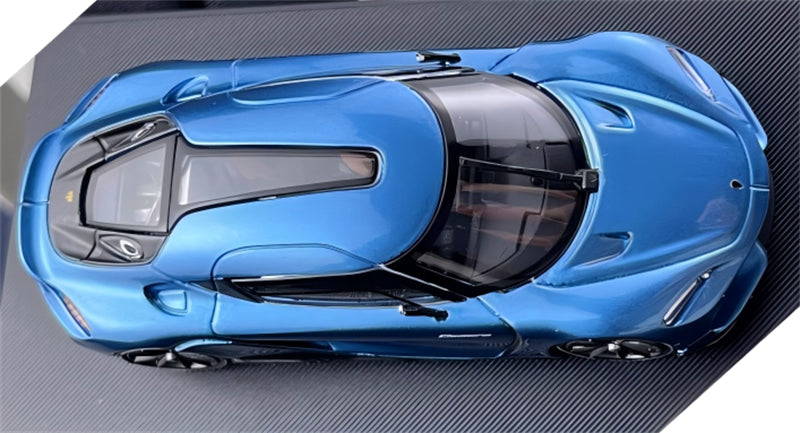 HKM Premium & BriScalemicro Koenigsegg Gemera Transparent Blue 1:64 Car Pre-built Model view8