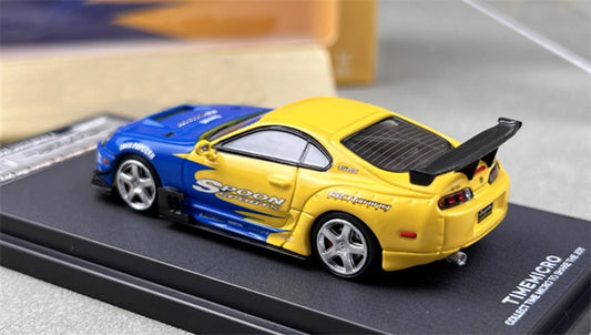 TimeMicro Toyota Supra A80Z Spoon Coating regular version Black base 1:64 Car Pre-built Model view2