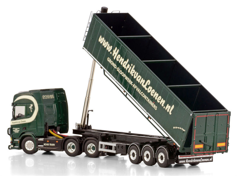 WSI SCANIA R HIGHLINE CR20H 6X2 TAG AXLE TIPPER VOLUME TRAILER - 3 AXLE Hendrik van Loenen 1:50 Model