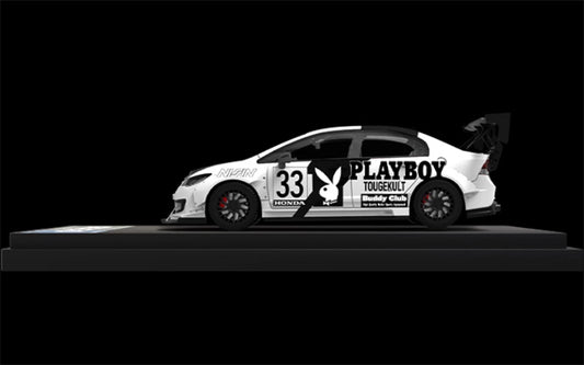 BSC Honda Civic FD2 explosive redesign Regular Edition White Limited Edition 499PCS ONLY 1:64 Car Pre-built Model view2