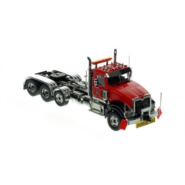 1:50 Mack Titan Tri-axle Heavy Haul Replicas Black Red Diecast Model