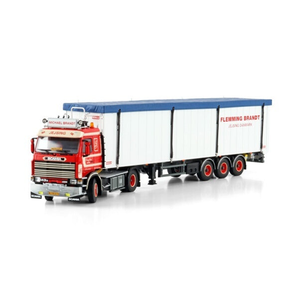 1:50 SCANIA MICHAEL BRANDT 3 series 4X2 TRAILER 3 AXLE WSI Diecast Model