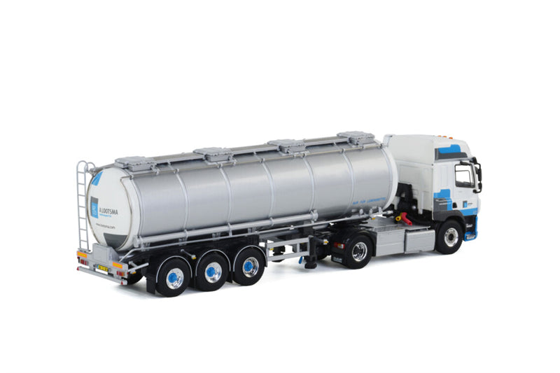 WSI DAF CF 4 x 2 Tanktrailer with pump cabinet Lootsma Tanktransport 1:50 Truck Pre-built Model