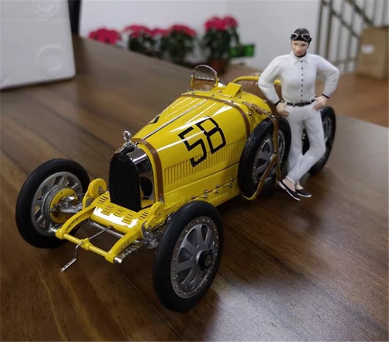 CMC Bugatti Type 35 Grand Prix #58 yellow 1/18car Pre-built Model
