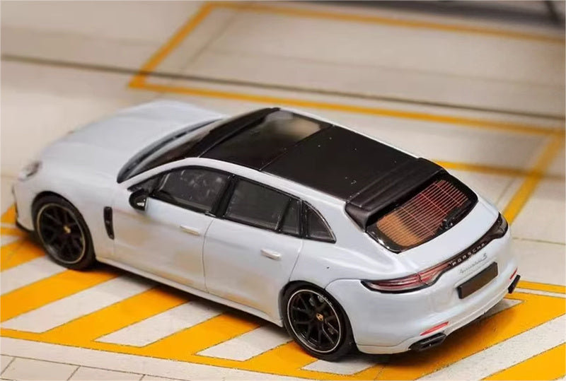 Ghost Player Porsche Panamera Hunting Travel Edition Flying Grey Limited Edition 499PCS ONLY 1:64 car Pre-built Model view3