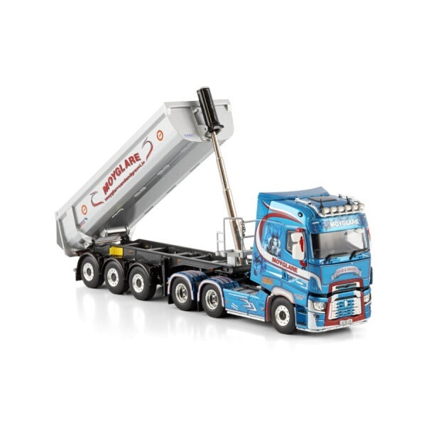1:50 RENAULT MOYGLARE T HIGH 6X2 TAG PIPE TIPPER TRAILER 3 AXLE WSI Diecast Model