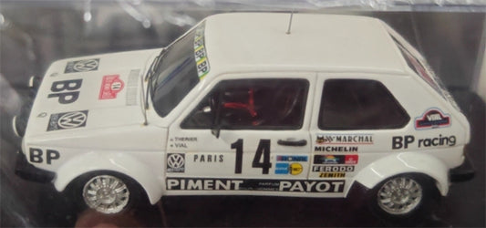 Spark Volkswagen VW Golf Mk1 n°14 Monte Carlo Rally 1980 1:43 Car Pre-built Model view2