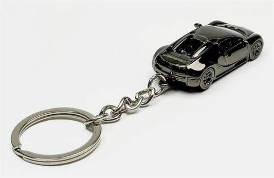 1:87 Bugatti Electroplating Dark gray SEEKER DIECAST Keychain Model