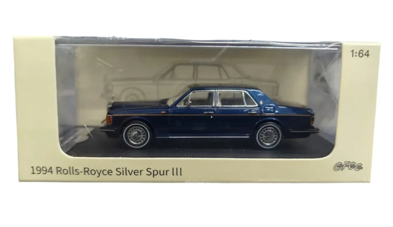 GFCC 1994 Rolls Royce Silver Spur III Dark Blue Gold waistline Limited Edition LHD 1:64 car Pre-built Model view5
