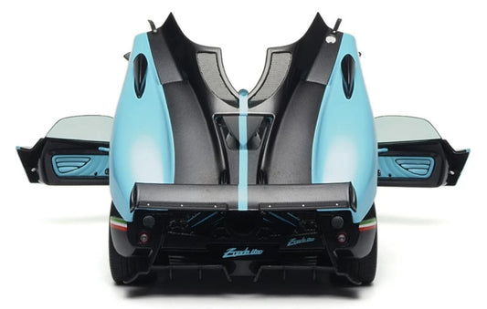1:18 Pagani Zonda Uno Almost Real convertible version T Blue Diecast Model view2