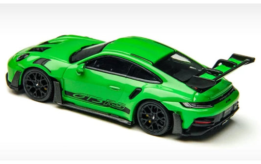 1:64 PORSCHE 911 992 GT3 RS Green TimeMicro DIECAST Model