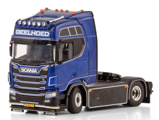 WSI SCANIA R HIGHLINE CR20H 4X2 Geelhoed 1:50 Truck Pre-built Model