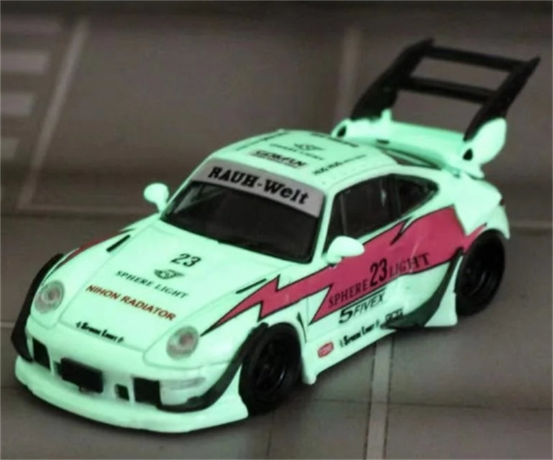 1:64 Porsche 911 RWB 993 Pink Lightning Night SW DIECAST Limited Edition 499pcs ONLY Model