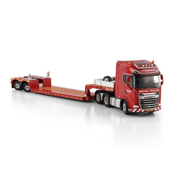 1:50 DAF Nooteboom Red Line XG + MY25 6X4 LOW LOADER 2 AXLE WSI Diecast Model