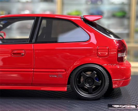 IGNITION MODEL Honda Civic EK9 Type R Red 1:18 Car Pre-built Model view2