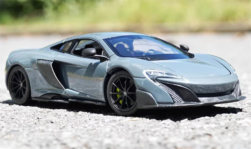 1:24 Mclaren 675LT supercar grey WELLY DIECAST Car Model
