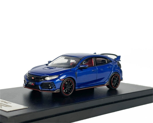 LCD-MODELS Honda Civic Type R FK8 Blue 1:64 car Pre-built Model view2