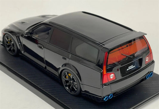 1:18 Nissan Stagea GT-R35 Custom Version Wagon Metallic Black IVY Merit Limited Edition 50PCS ONLY Resin Model