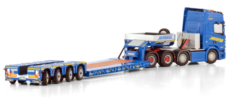 WSI SCANIA R HIGHLINE CR20H 8X4 LOW LOADER - 4 AXLE Havator 1:50 Truck Pre-built Model