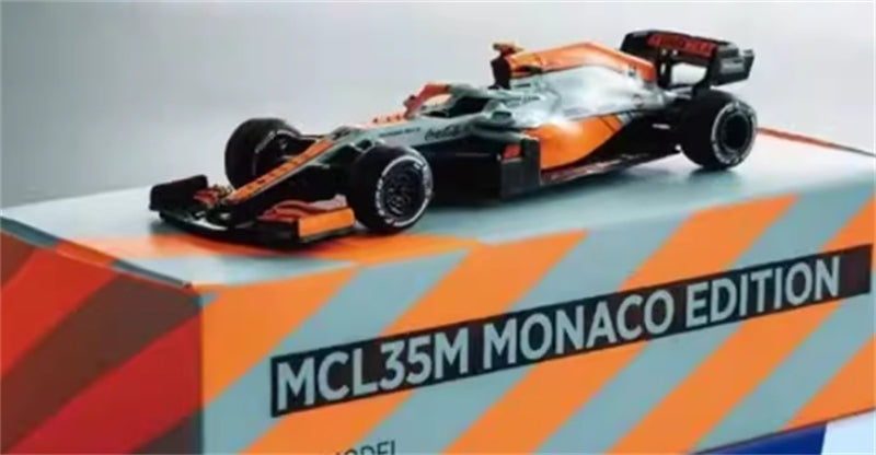 LCD-MODELS-MODELS Mclaren MCL35M Monaco Gulf Edition No.3 Ricciardo & No.4 Norris 2 Car Set Limited Edition 4000PCS ONLY 1:64 car Pre-built Model view8