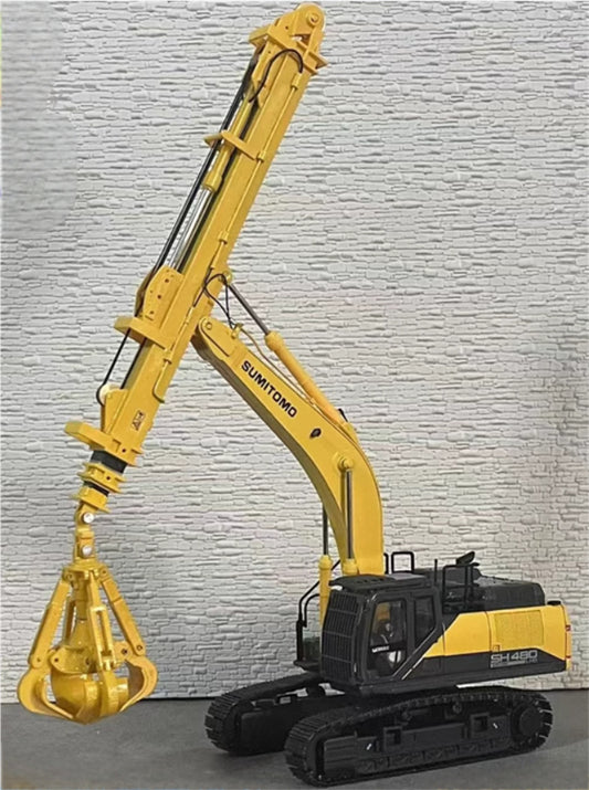 SUMITOMO SH480LHD-7 telescopic arm lotus grab Piling machine Limited Collectors Edition 1:50 Truck Pre-built Model