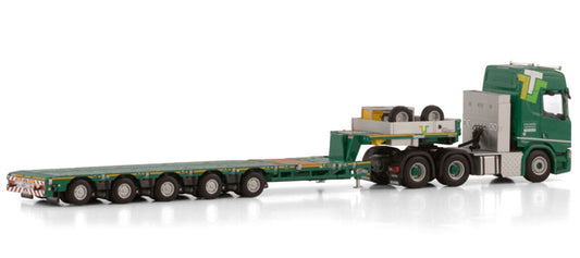 WSI SCANIA R HIGHLINE CR20H 6X4 MANOOVR - 5 AXLE Thevenon Transports Speciaux 1:50 Model