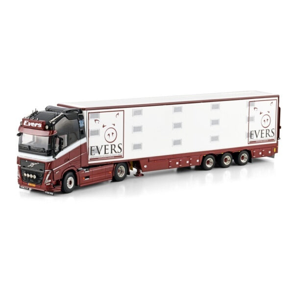1:50 VOLVO EVERS FH5 XL 4X2 LIVE STOCK TRAILER 3 AXLE WSI Diecast Model