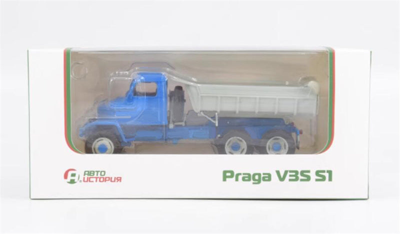 Autohistory Soviet Praga V3S S1 brand new dump truck Blue gray 1:43 Truck Pre-built Model