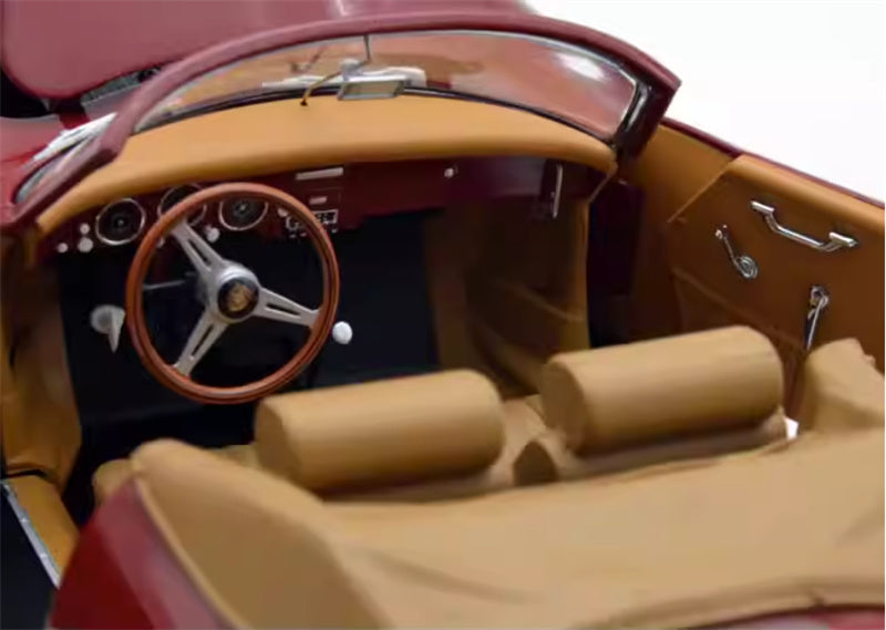 Schuco Porsche 356 A Carrera Cabriolet Red Limited Edition 1000PCS ONLY 1:18 Car Pre-built Model view12