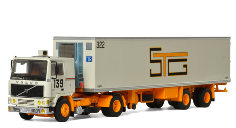 WSI VOLVO F10 4x2 REEFER TRAILER CLASSIC - 2 AXLE STG Autier 1:50 Truck Pre-built Model
