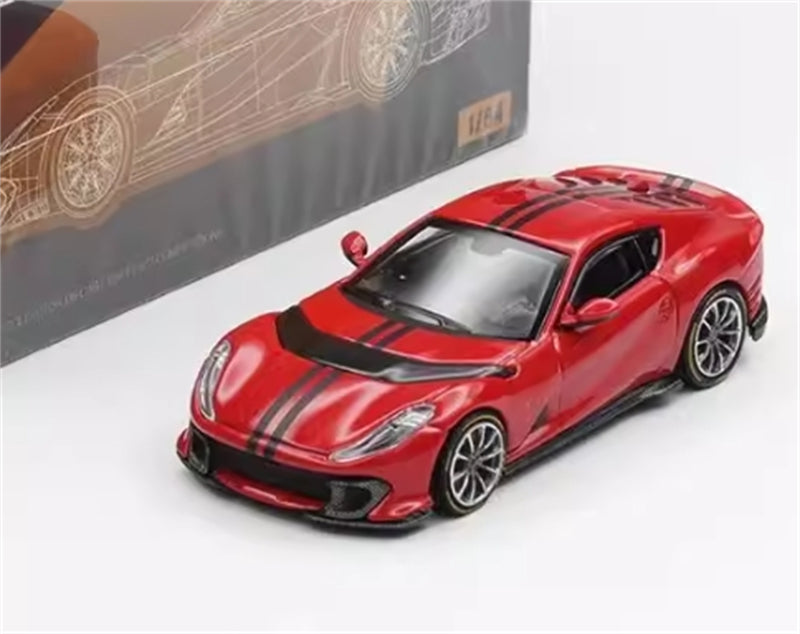 TOC Ferrari FE812C Coupe Sports ROSSO CORSA 1:64 Car Pre-built Model