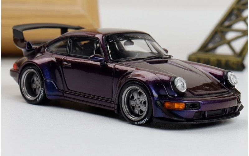 1:64 Porsche RWB 964 Chameleon Purple SW Wide body modification Limited 500 pcs DIECAST Car Model