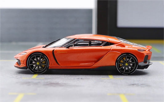 HKM Premium Koenigsegg Gemera Orange 1:64 Car Pre-built Model view2