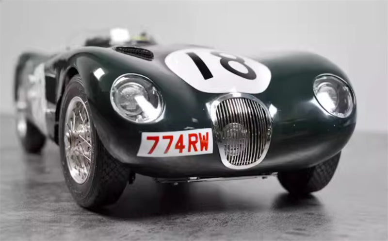 CMC Jaguar C-type Le Mans Racing # 18 Green 1:18 Car Pre-built Model view6