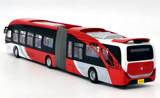 Beijing Public Transport Xiaohongyu 1 Road Yinlong articulated bus Old Simplified Version 1:64 Bus Pre-built Model view2