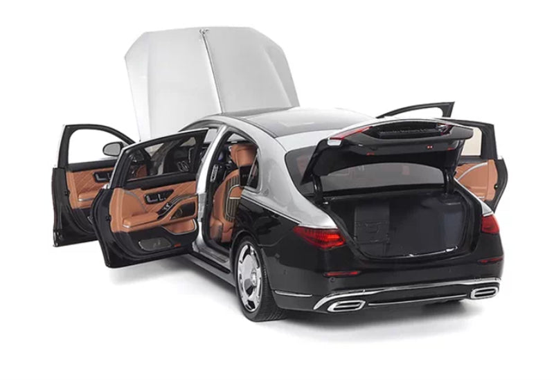 1:18 Mercedes Maybach S680 2021 black silver Almost Real DIECAST Model