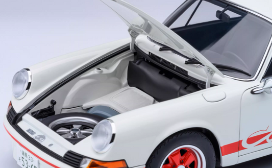 AUTOART Porsche 911 CARRERA 2.7 RS White 1:18 Car Pre-built Model view2