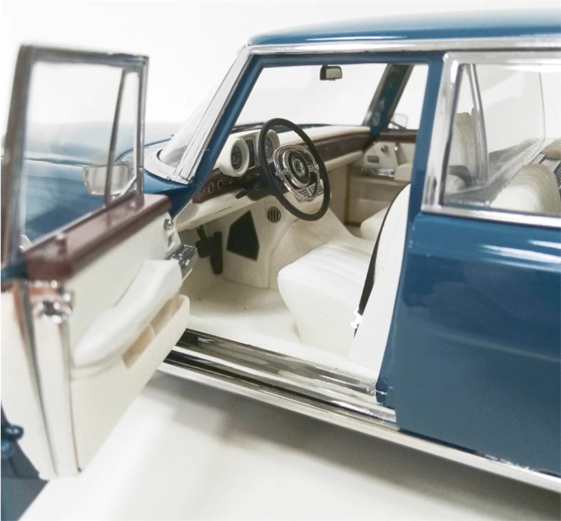 NZG Mercedes Benz S600 Pullman W100 Metal Blue 1:18 Car Pre-built Model