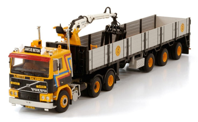 WSI VOLVO F12 6X2 BRICK TRAILER - 3 AXLE FA. BUITER 1:50 Truck Pre-built Model
