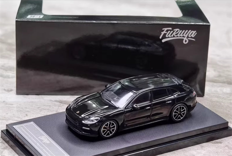 Furuya Porsche Panamera Black Hunting Edition 1:64 car Pre-built Model view8