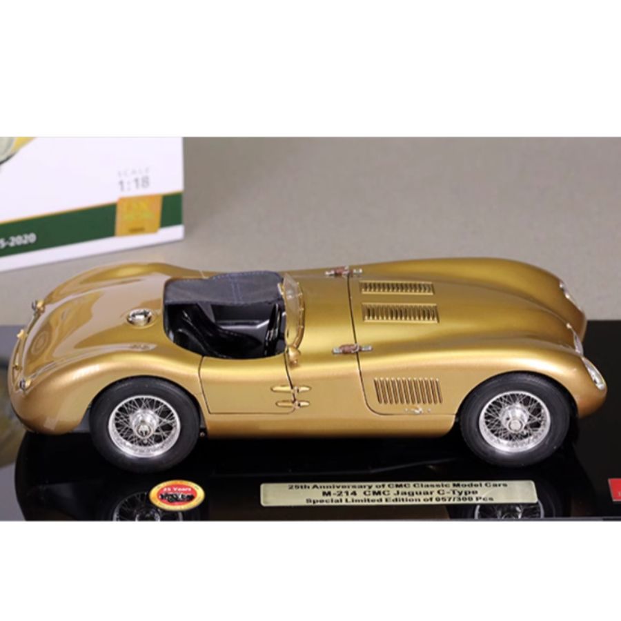CMC Jaguar C-Type 1952 25th Anniversary Edition golden Limited Edition 1:18 DIECAST Car