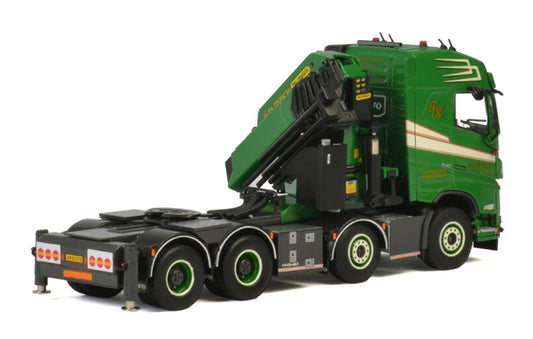 WSI VOLVO FH4 GLOBETROTTER 8x4 + PALFINGER 7800.2 Tage Kristensen 1:50 Truck Pre-built Model