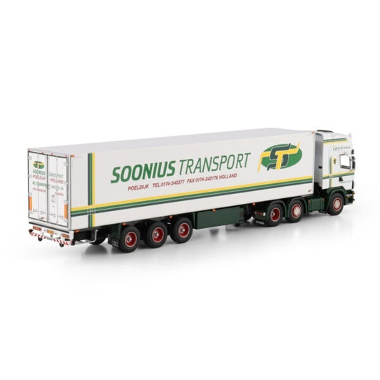 1:50 SCANIA SOONIUS 4 series 6X2 REEFER TRAILER 3 AXLE WSI Diecast Model