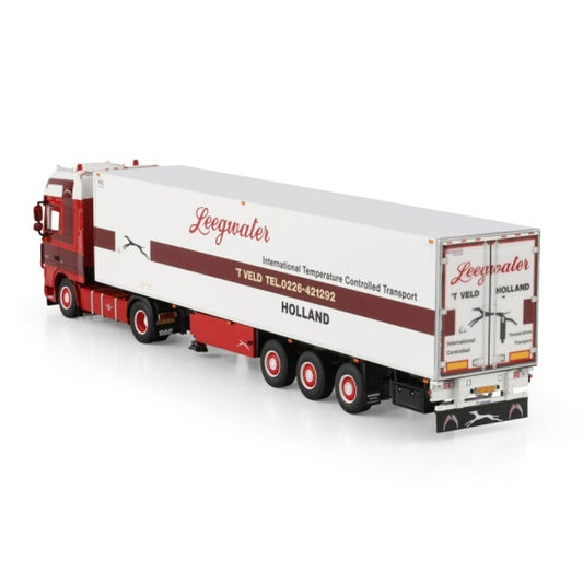 1:50 DAF LEEGWATER XF 105 CAB 4X2 REEFER TRAILER 3 AXLE WSI Diecast Model
