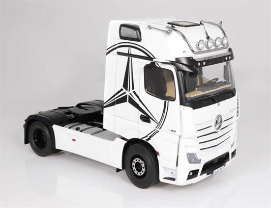 NZG Mercedes Benz Actros Giga Space 4x2 Truck Tractor White Benz logo 1:18 Truck Pre-a Model