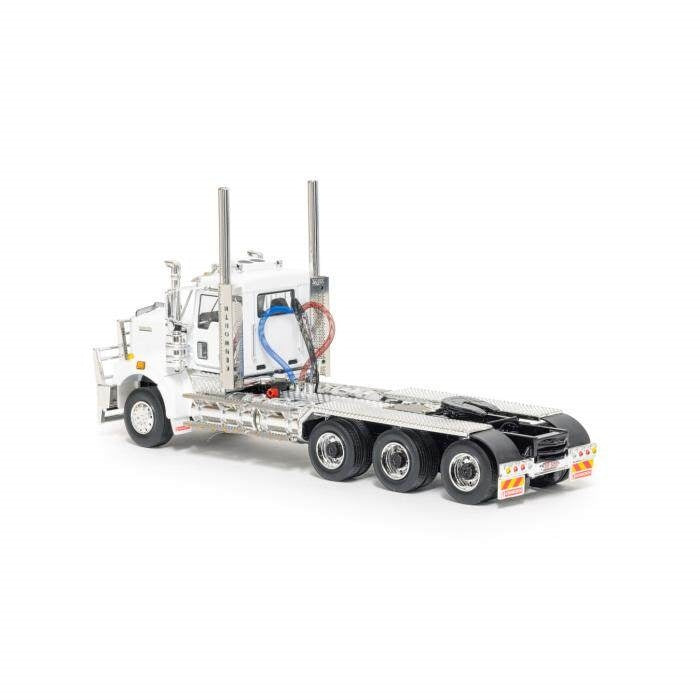 1:50 Kenworth C509 Tri Drive Drake Limited Edition White Black Diecast Model