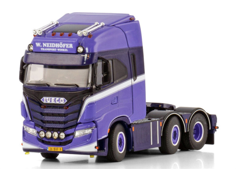 WSI IVECO S-WAY AS HIGH 6X2 TWIN STEER W. Neidhofer Transport 1:50 Truck Pre-built Model