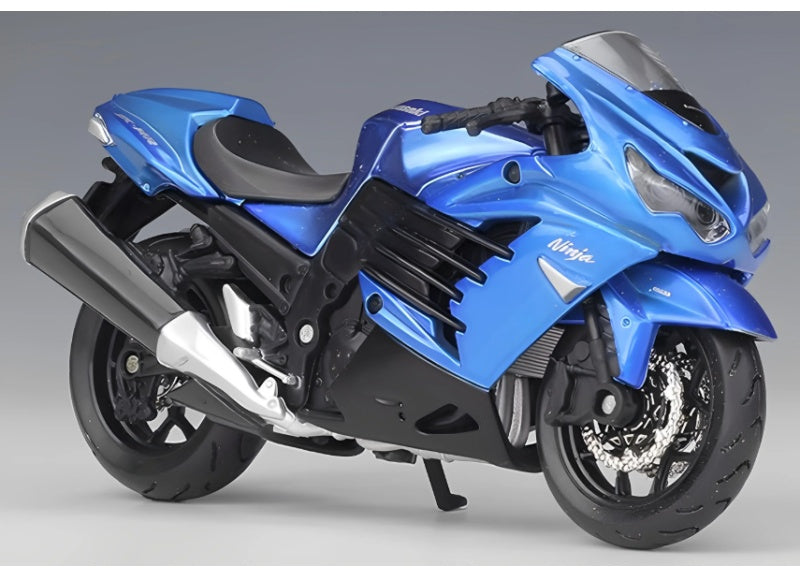 1:18 Kawasaki Ninja ZX-14R Blue Maisto Diecast Motorcycle Model