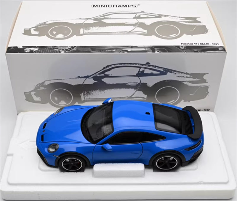 1:18 PORSCHE 911 DAKAR 2022 blue MINICHAMPS DIECAST Car Model