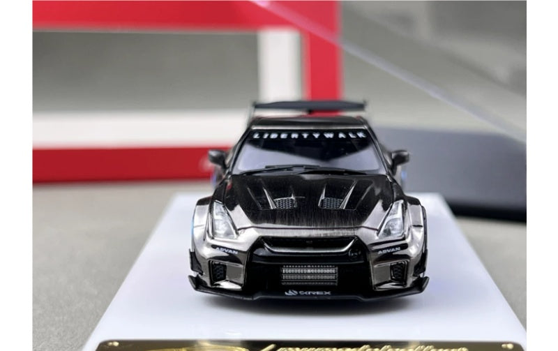 1:64 Nissan 35GT-RR mymodelcollect Blue wheel electroplating brushed gray Limited Edition 999PCS ONLY DIECAST Model